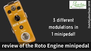 Review of the roto engine from Rowin Music