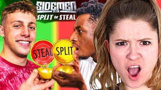 COUPLE REACTS TO SIDEMEN $100,000 SPLIT OR STEAL