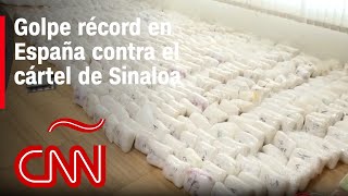 Policía de España hace megadecomiso de metanfetamina del cártel de Sinaloa