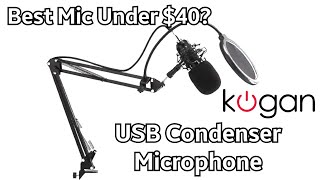 Kogan USB Condenser Microphone - Unboxing and Review