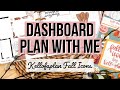 Dashboard Plan With Me - Classic Happy Planner | Kellofaplan Fall Icons Sticker Book | Fall Spread!