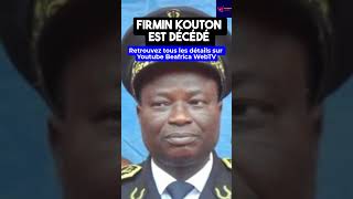 Deuil au Bénin : le préfet du Zou, Firmin Aimé Kouton est décédé des suites d'une crise