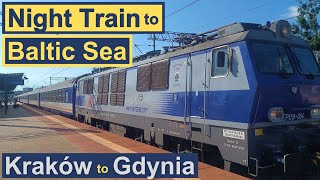 Kraków to Gdynia by Scenic Night Train Karpaty to Baltic Sea in a Single Sleeper cabin across Poland