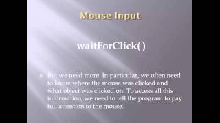 ACM mouse input 1