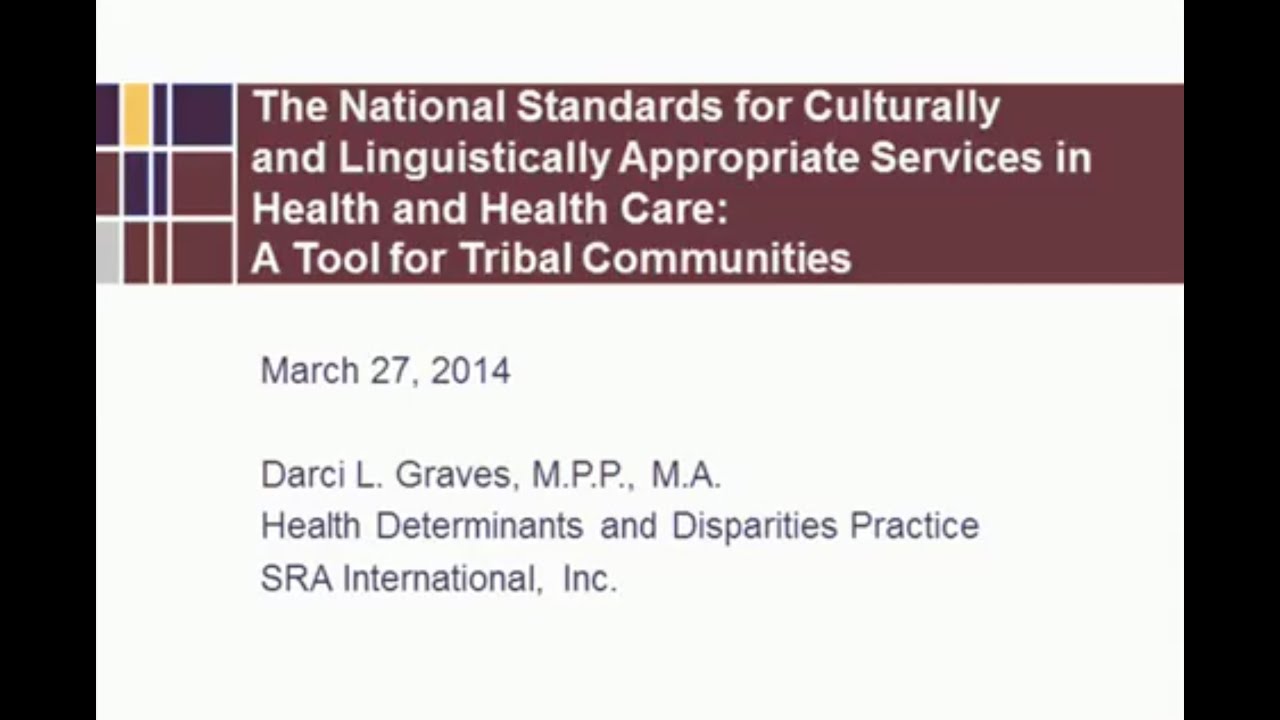 Bringing Culturally And Linguistically Appropriate Services And Equity ...