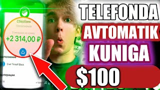 AVTOMATIK Telefonda KUNIGA $5 DOLLAR PUL ISHLASH | SIMCASH PUL TOPISH