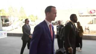 Peyton Manning Arrives At Levi's Stadium | Super Bowl 50