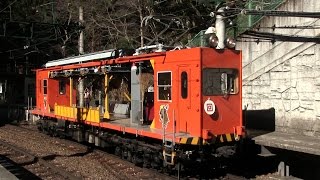 電動貨車　モニ1形お正月に山を下りる　箱根登山鉄道