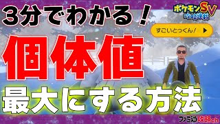 【ポケモンSV】個体値を最大にする方法を3分で解説