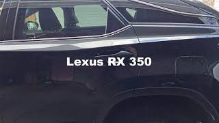 2016 Lexus RX 350 Getting the Water inside the door out.