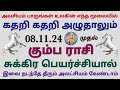 லாப ஸ்தானத்திற்குள் நுழையும் சுக்கிரனால் கும்ப ராசி லாப பலன்கள் என்ன | kumba rasi sukra peyarchi