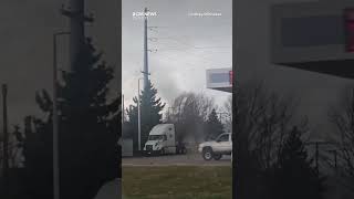 Tornado rips roof off Menards in West Michigan