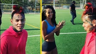 6IX9INE Loses Soccer Bet To Model Bundle Of Brittany! *HE HAS TO MOVE TO LA*