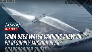 China uses water cannons anew on PH resupply mission near Scarborough Shoal | ANC