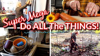 *NEW* DO ALL THE THINGS WITH ME! Kitchen Cleaning and DECLUTTERING, Cooking LOTS, Gardening!!