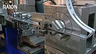 Flat bar flat strip bending and punching CNC automatic machine [flat strip bender] [CNC bending]