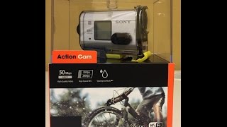Sony HDR AS100V action cam unboxing