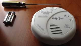 How to change the battery on a First Alert ONELINK smoke alarm