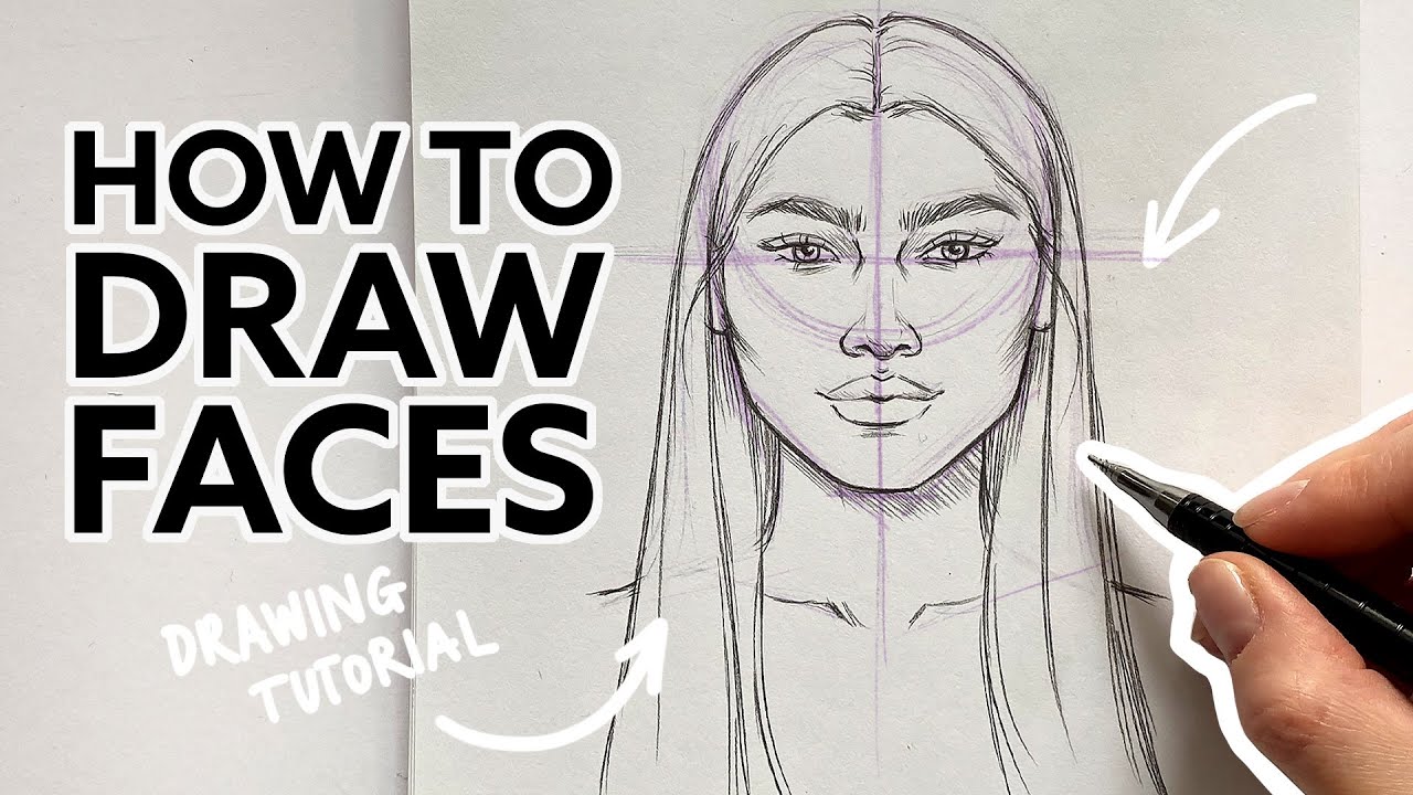 How I Draw Faces Drawing Tutorial Youtube