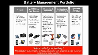 Battery Management Solutions for Portable Industrial Applications