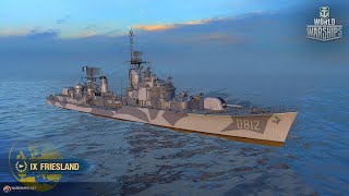 WoWs: Dutch T9 Destroyer - Friesland, the one second dakka machine!