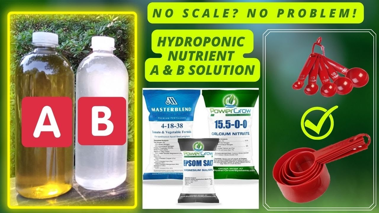 Mix Your Own Hydroponic Nutrient Solution At Home With Or Without A ...