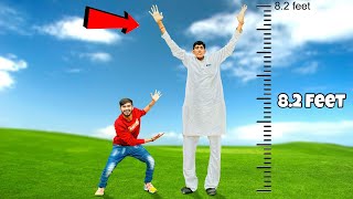 Meeting Tallest Human In Asia With 8.2 Feet Height 😳- इनके सामने ट्रक भी छोटी पड़ गई - 100% Real