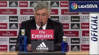 Press Conference Ancelotti after Real Madrid (2-2) Valencia CF - HD
