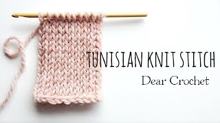 [터니시안 스티치 기초 No.2] 터니시안 니트 스티치 (crochet Tunisian knit Stich)