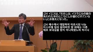 2024年7月14日「小犬もパン屑はいただくのです」 マタイ15:21-28　主日礼拝　在日大韓基督教会　横浜教会