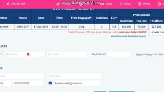 cara booking tiket pesawat di sistem MMBC