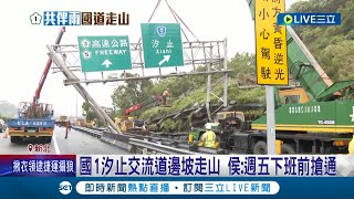 高速公路紫爆...國1走山五堵往汐止最低車速\