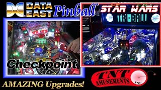 #1207 Data East STAR WARS & CHECKPOINT Pinball Machines  TNT Amusements