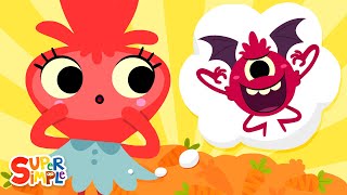 There's A Monster In My Tummy | Super Simple Songs