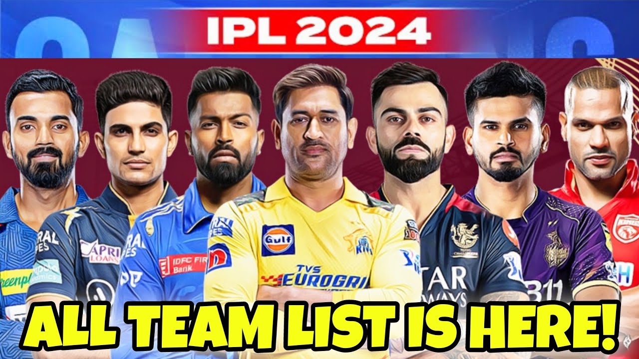 IPL 2024 All 10 Teams Full Squad After Auction | Player List | IPL 2024 ...