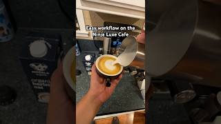 Easy latte workflow on the new Ninja Luxe Cafe coffee machine. #espresso #coffee #latteart #barista