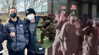 BTS jk in action! It is rumored that Jimin was dismised unilateraly by the military,because of this?