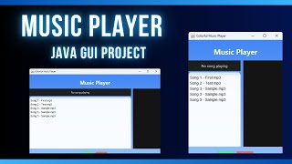 Stunning Java Music Player with Dynamic Visualizer & Modern GUI