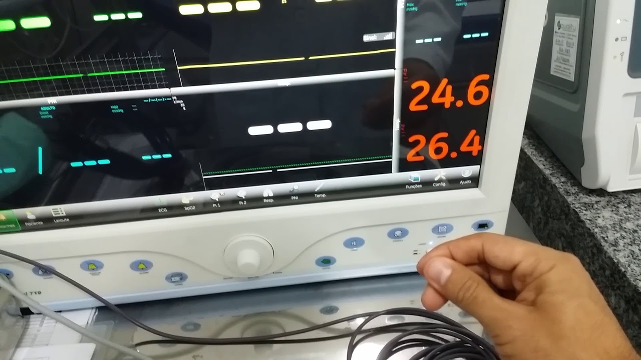 Monitor Multiparamétrico Funcionamento Youtube