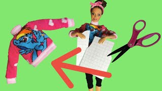 Free Pattern | How to Make Barbie Clothes with Socks | DIY Doll Clothes