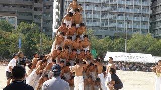 2011 修猷館高校大運動会 白タンブリング（組体操）