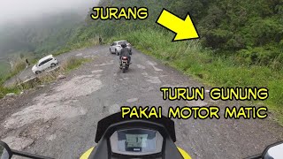 PAKAI MOTOR METIC NMAX TURUN DARI DESA TERTINGGI TANJAKAN EXTRIM CURUG SIKARIM SWIS VAN JAVA