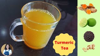 Home made Tea using Turmeric, Lemon , Ginger and Black Pepper | Immunity booster drink.