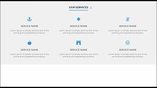 Responsive Our Services Section Using HTML & CSS - One Tutorials