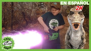 El laser especial en el Parque de T-Rex 🦖 | Videos de dinosaurios y juguetes para niños