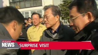 President Moon visits earthquake-hit Pohang