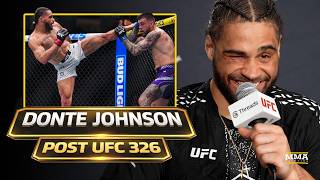 Donte Johnson Reacts To Being First UFC Fight On CBS: 'People Locked Up Watched Me Fight' | UFC 326