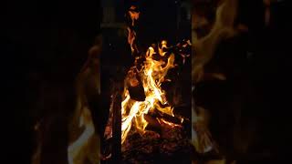 [Royalty free] Bonfire in slow motion | शेकोटी ! उन्हाळ्यात हिवाळ्याची आठवण #Bonfire #BonfireNight