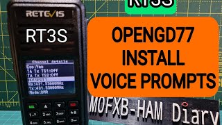 OPENGD77 (RT3S)INSTALL VOICE PROMPTS \u0026 DOWNLOAD LINK