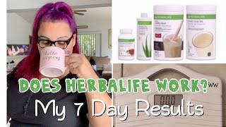 Losing Weight with Herbalife in 7 Days!!